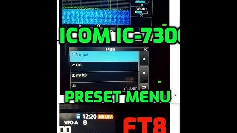 ICOM IC-7300 -New Preset 1.4 Firmware