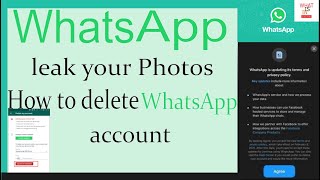 WhatsApp new privacy policy/how to delete WhatsApp account