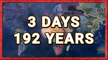 I left Hearts of Iron IV running for 3 days - AI only Timelapse