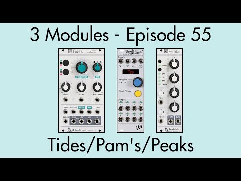 3 Modules #55: Tides, Pamela's New Workout, Peaks