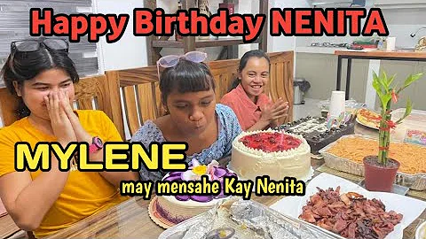 MESSAGE NI MYLENE SA BIRTHDAY NI NENITA #pugongbya...