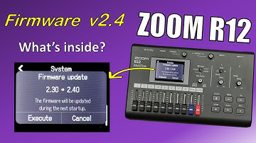 ZOOM R12 Firmware 2.4 Update - what