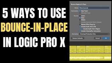 5 Ways to use Bounce In Place in Logic Pro X
