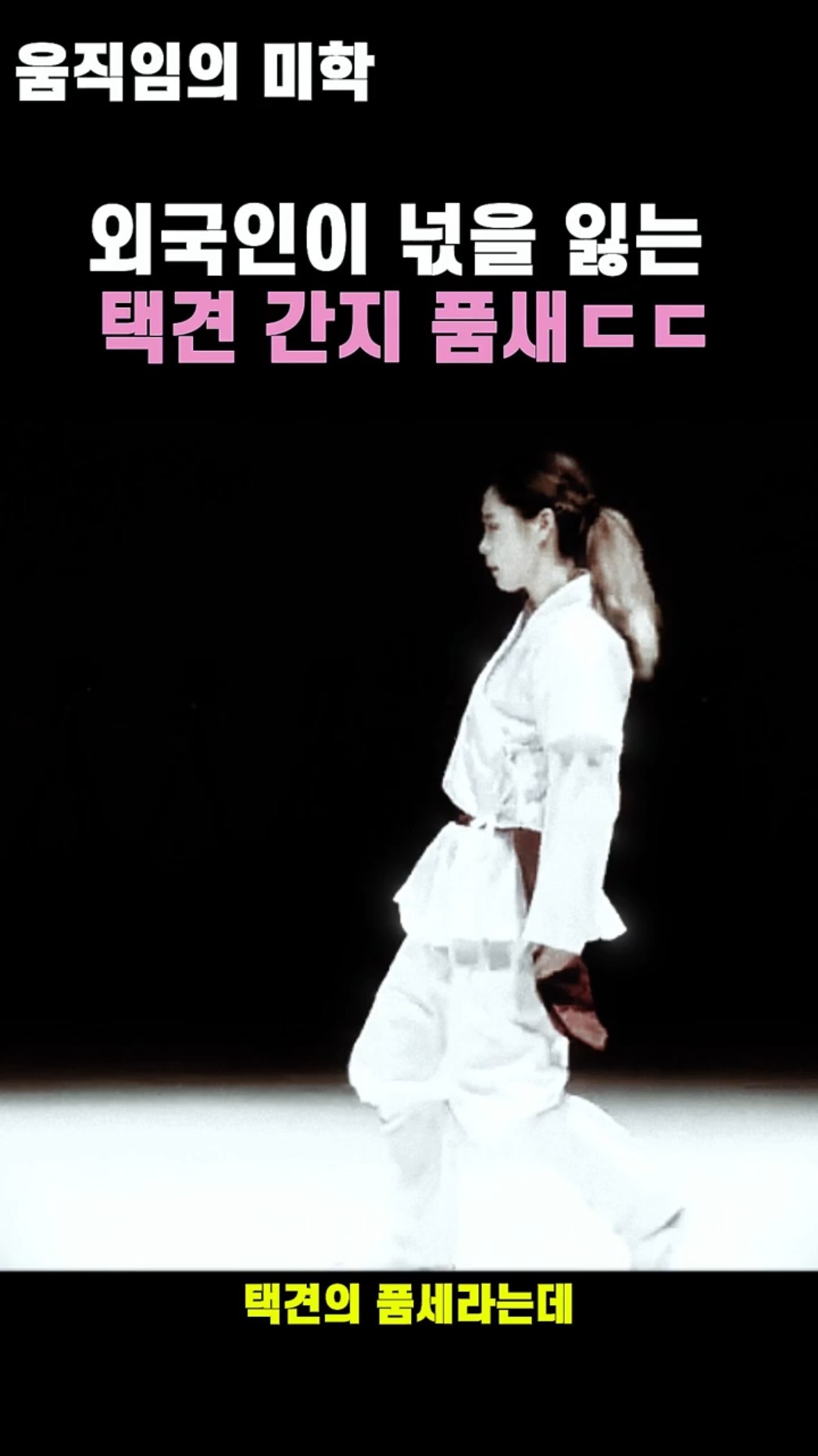 소름돋는 택견의 쩌는 품새