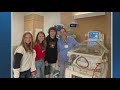 Triplets reunited with NICU nurses 18 years later