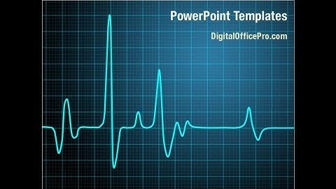 Heart Rhythm PowerPoint Template Backgrounds - DigitalOfficePro #06036
