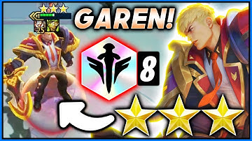 INFINITE AD GAREN ⭐⭐⭐ 8 ACADEMY Strategy! - TFT SET 6 Guide Teamfight Tactics BEST Build Comps