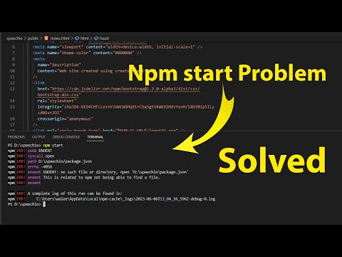how to fix npm start error | React Problem Solved Tutorial