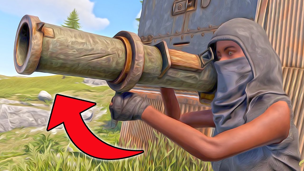 Rocket Exploding In Rust I used rockets to raid their base in Rust - YouTube
