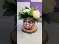 I Made DIY Flower Pot from air dry clay/flower vase/home decor/room decor/baloon craft #shorts