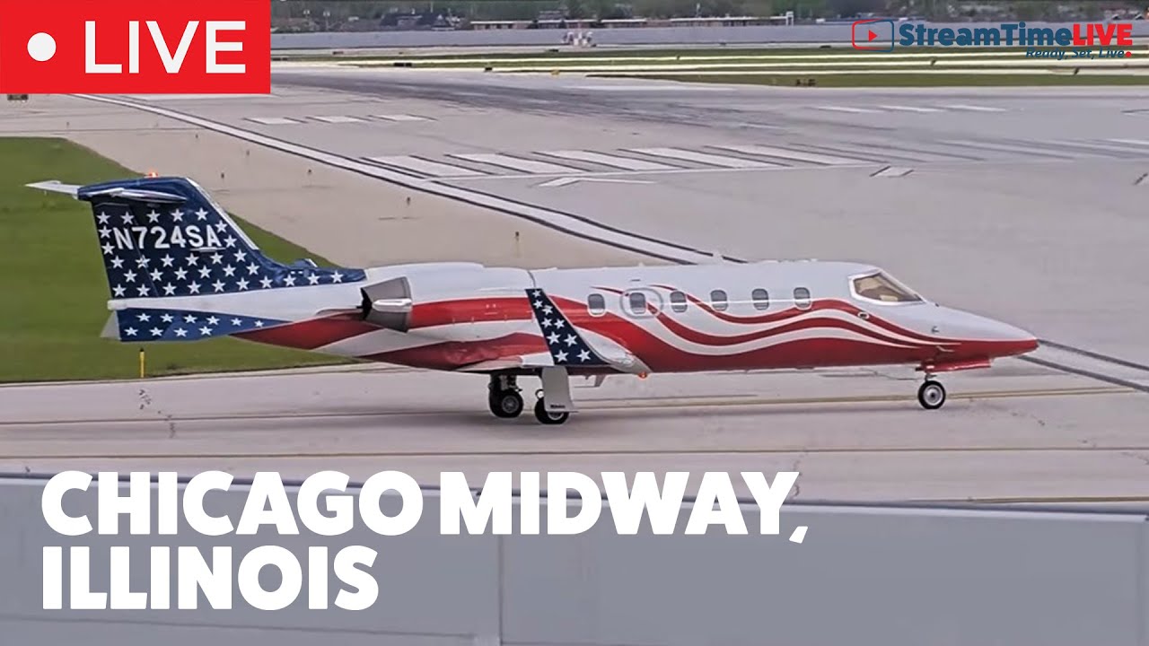 4K LIVE CAM: Midway Airport | Chicago, IL USA | StreamTime LIVE