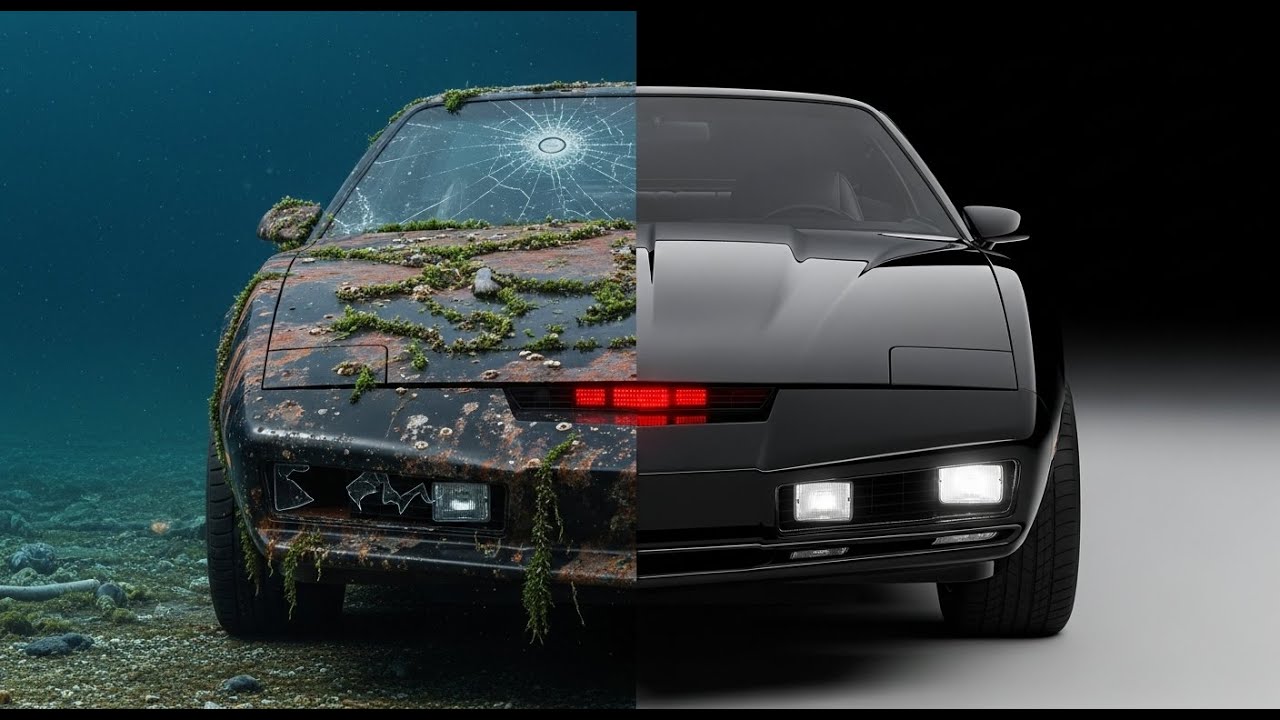 We Found the Lost Knight Rider Car in the Ocean… Then Restored It 🌊🔥 (ASMR) 