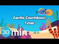 30 Minute Fun Aquarium Timer with Gentle Music Calm Study, Rest & Focus Timer with Ending Chime