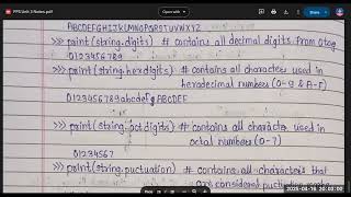 PPS Unit 3 | Functions and Strings | in and not in operators, the string module