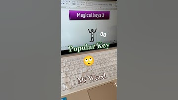 Ms Word Magical Key Shortcut Trick #shorts #viral #computer #tiktok #tricks #tranding