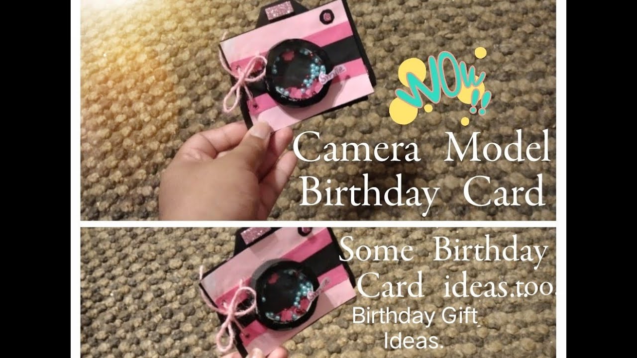 Camera 📷 Model Birthday Card/Some other handmade birthday card ideas too/Birthday Gift idea...