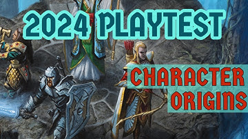 PHB Races Revised - 2024 Playtest Unearthed Arcana Character Origins