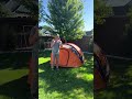 This instant camping tent saves so much time! #campingtent #tent #campinghacks #campinglife