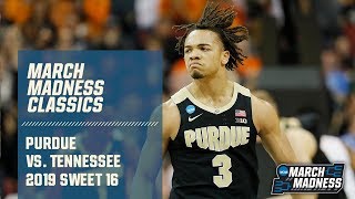 Carsen edwards dropped 29 points and ryan cline finished with 27
(seven 3s) to lead purdue a thrilling 99-94 ot win over tennessee in
the 2019 swee...