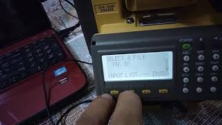 How to export data from TS topcon gts 102n