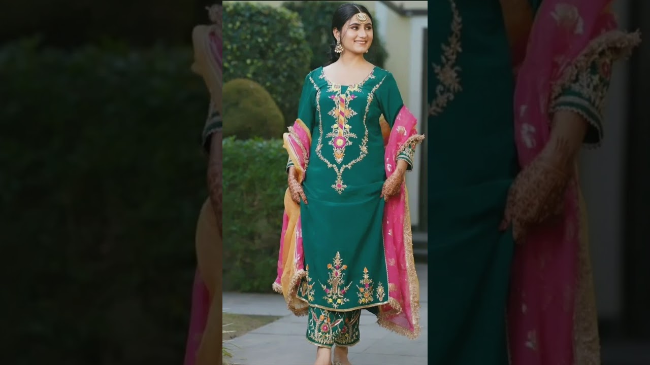 Partywear suit design ideas ❤