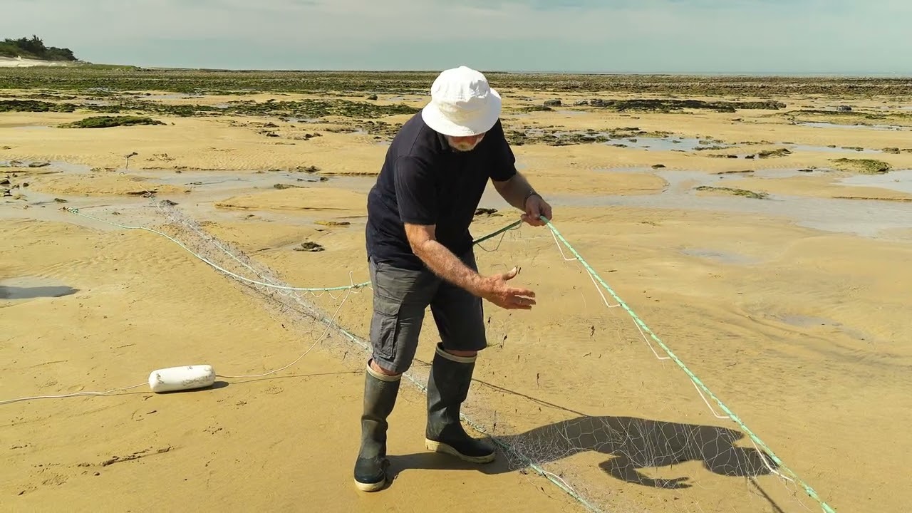 Les Portes en Ré . "La Chiouse "  13 et  14 avril   Pèche au filet
