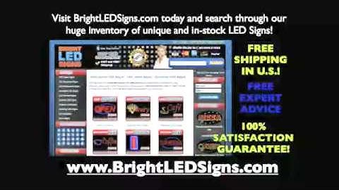 Programmable LED Signs with Scrolling Messages