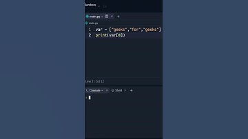 Access Elements In A Python List #shorts