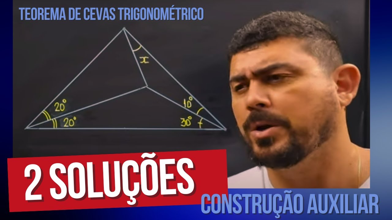 VOCÊ VAI GABARITAR /DUAS SOLUÇÕES PARA UMA MESMA QUESTÃO CASCA GROSSA/GEOMETRIA/CONSTRUÇÃO AUXILIAR