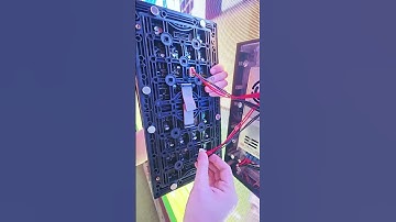 Technicians are very skilled in maintaining LED modules. #ledvideowall #leddisplay #eagerled #short