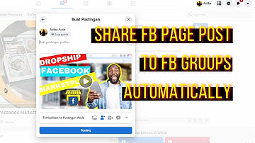 SHARE A POST FROM FACEBOOK PAGE TO FACEBOOK GROUP AUTOMATICALLY