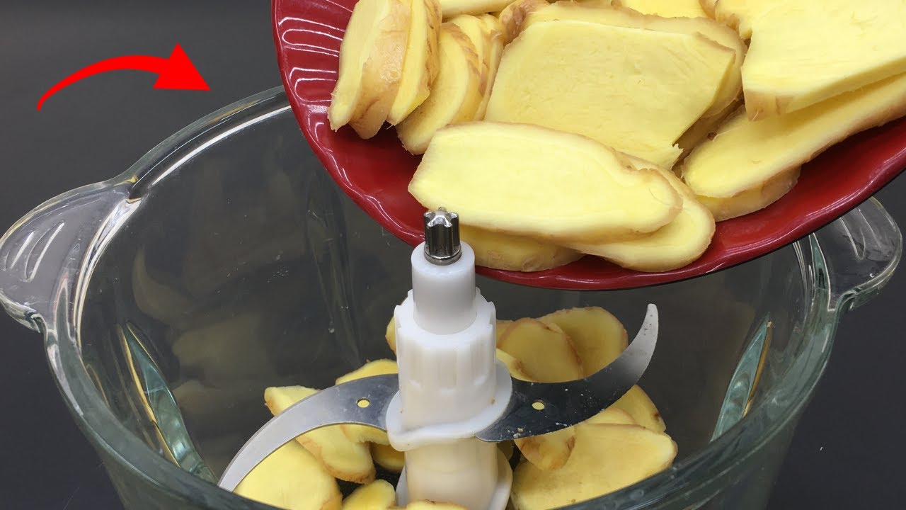 Измельчите имбирь таким образом! Результат невероятный!