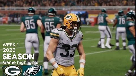 Green Bay Packers vs. Philadelphia Eagles Game Highlights | 2025 MFL season