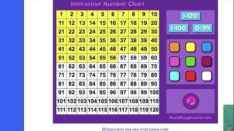 Interactive Hundreds Chart | Math Playground