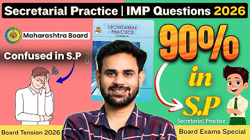 Class 12 Secretarial Practice (S.P) Important Questions 2026 | Maharashtra Board HSC