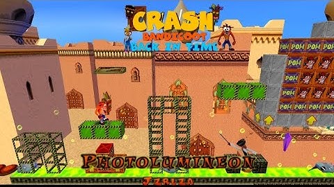 Crash Bandicoot - Back In Time Fan Game: Custom Level: Photo Lumineon By Jzrlza