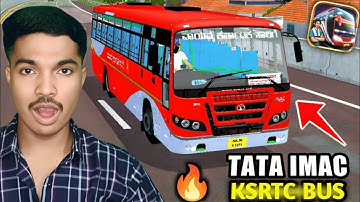 🤩Bussid New Tata Imac KSRTC Bus Mod In Bus Simulator Indonesia In Kannada
