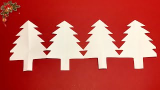 Kağıttan Sıralı Yılbaşı Ağacı 🎄| YILBAŞI AĞACI YAPIMI | CHRİSTMAS TREE 🎄