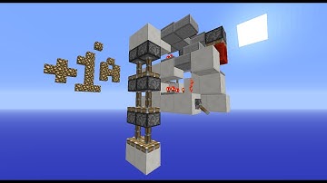 Downwards Triple Piston Extender: Flush, Expandable & Powered from one side | Minecraft