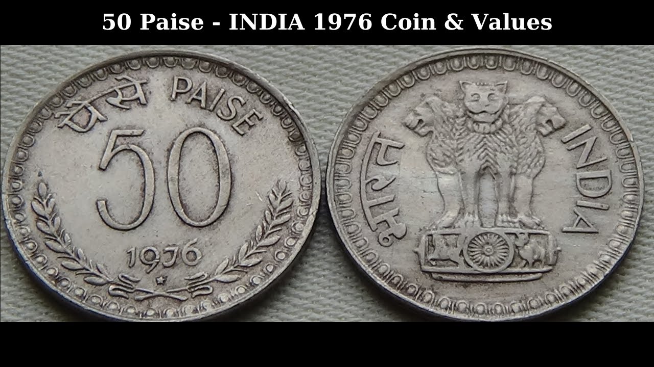 50 Paise INDIA 1976 Coin Values YouTube 50 Paise INDIA 1976 Coin Values YouTube