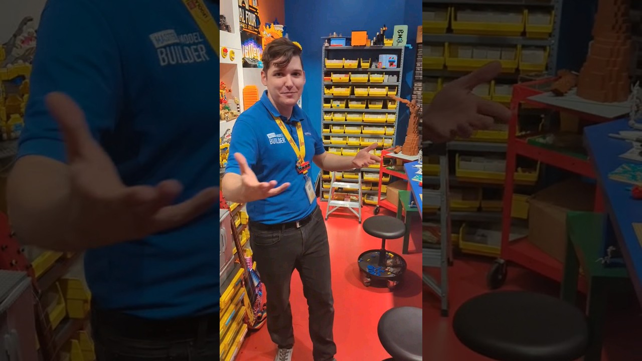 What's inside LEGO Master Model Builder's workshop? @masterbuilderalec #shorts