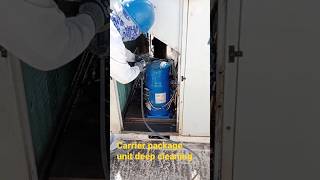 Carrier package type air conditioner deep cleaning #carrier#cleaning #aircon #airconditioningservice