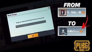 I've finally changed my name again after 1.5 years | PUBG Mobile