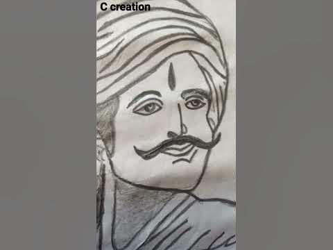 #Sangolli rayanna drawing #C creation drawing classes - YouTube