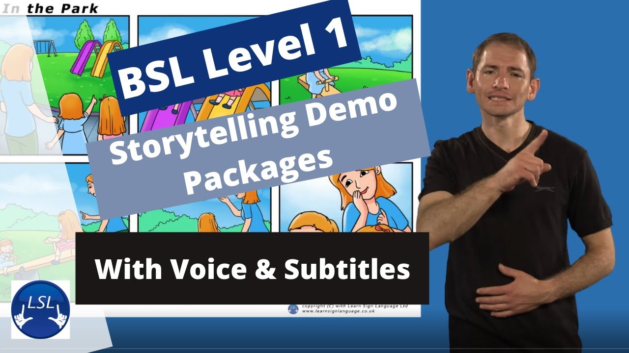 British Sign Language Level 1 Story Package preview (what's included in our package)