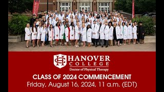 Hanover College Doctor of Physical Therapy Commencement 2024