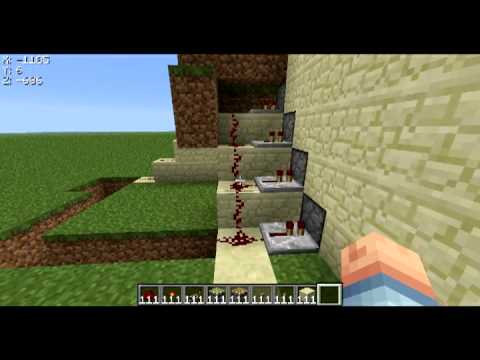 Minecraft redstonos lépcsŠtutorial youtube