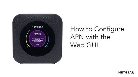 Nighthawk M1 Mobile Router | How to Configure the APN with the Web UI