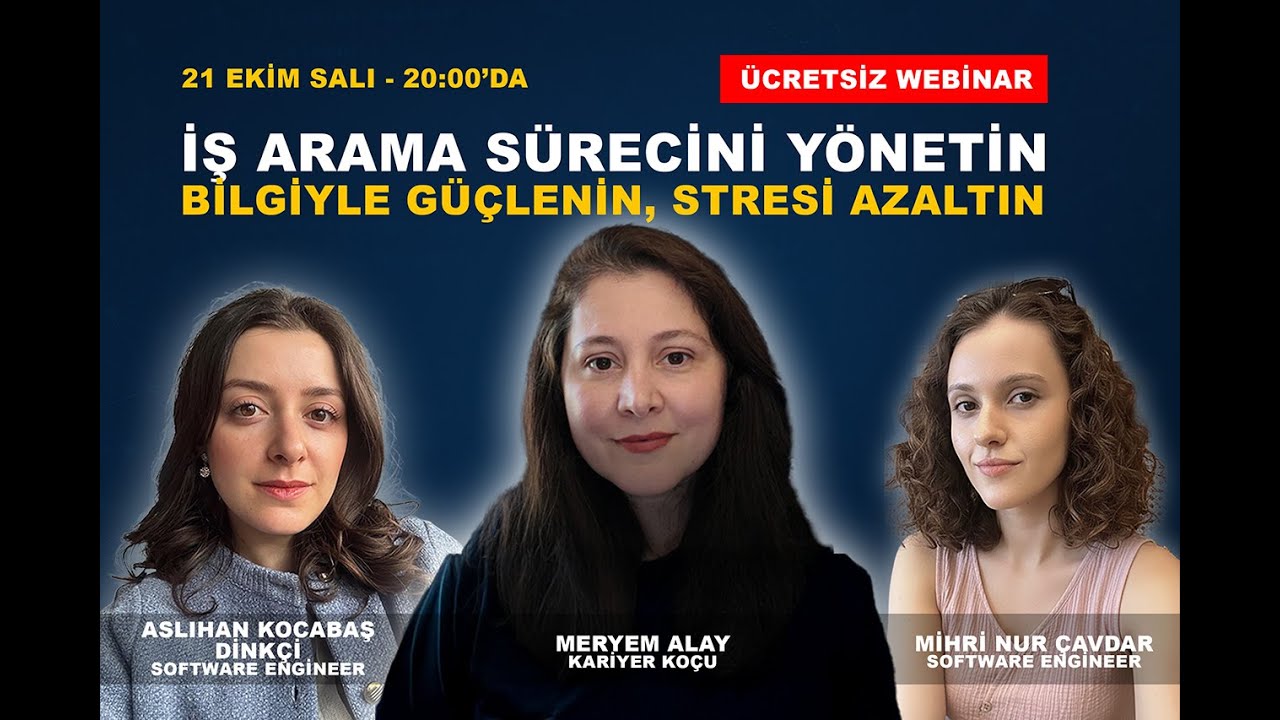 İş Arama Sürecinde Zihinsel Dayanıklılık | Ücretsiz Kariyer Webinarı | CV ve Mülakat Atölyesi