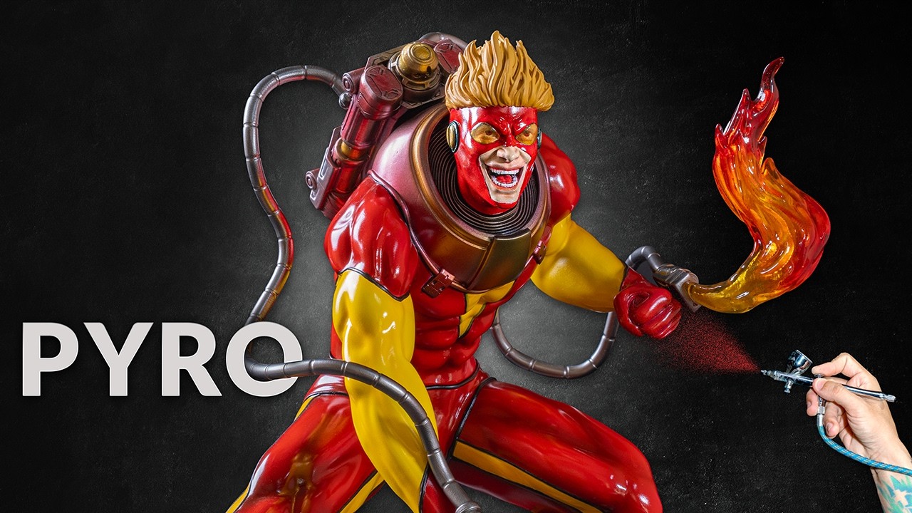 Pyro 3d Pyro Marvel 3D Resin Full Build | Realistic Fire Effects Tutorial - YouTube